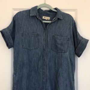 Madewell chambray courier dress